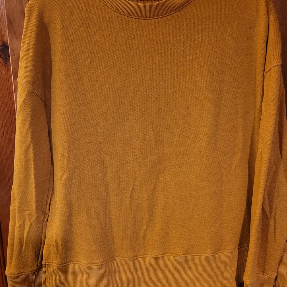 Time and Tru Yellow Crewneck Sweater